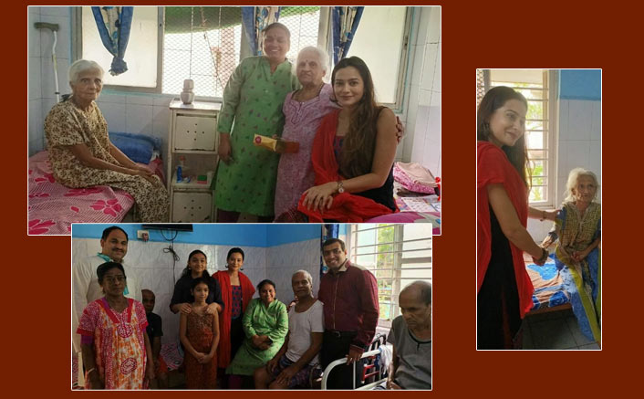 Samikssha Batnagar's Diwali at old age home