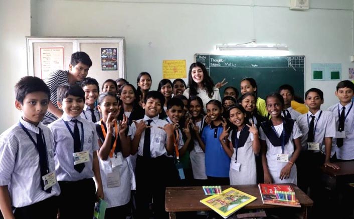 Sanjana Sanghi spends a day with underprivileged kids