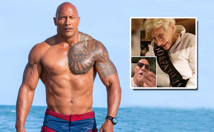 WATCH: Dwayne Johnson Surprises His 100 Year Old Fan On A Birthday & It's Hard To Miss!