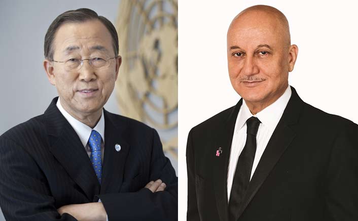 When Ban Ki-moon asked Anupam Kher for signed autobiography