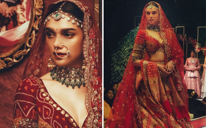 Aditi Rao Hydari’s RED Lehenga Is Perfect For You D-Day!