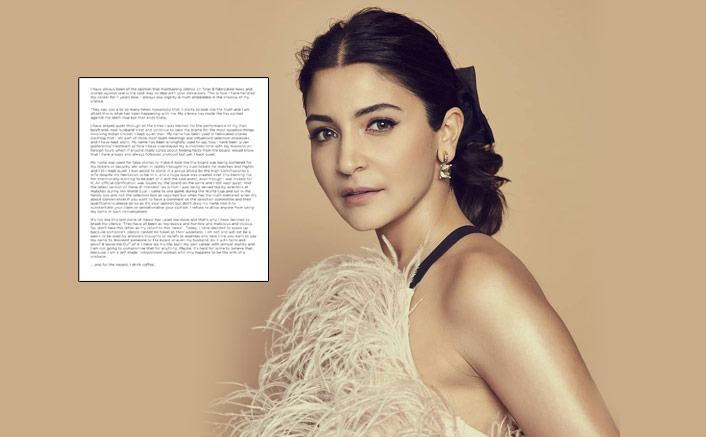 Anushka describes Engineer's 'cups of tea' charge as 'ill intended lies'