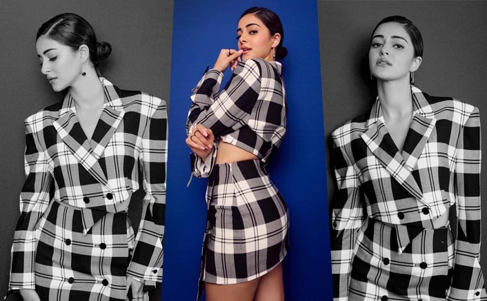 Ananya Panday's Black & White Checkered Outfit For Pati Patni Aur Woh Promotions - Yayy Or Nayy?