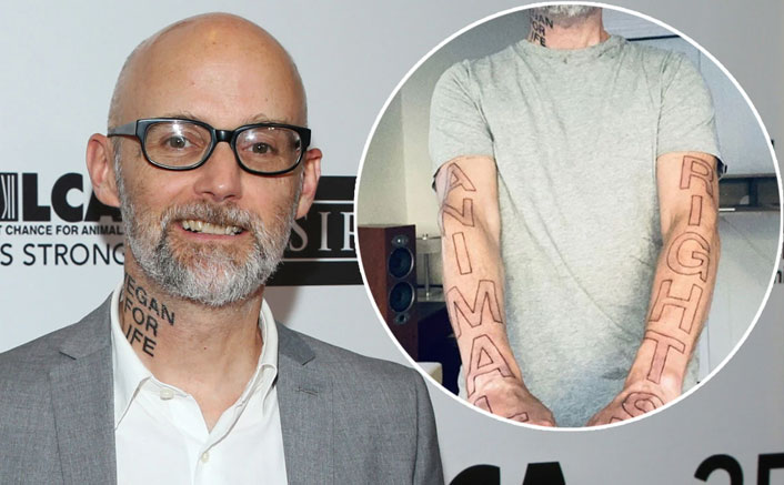 Moby Celebrates His 32nd Vegan Anniversary By Getting A New Tattoo That Says 'Animal Rights'