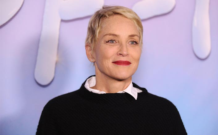 Sharon Stone recreates leg-crossing scene in 'Basic Instinct'