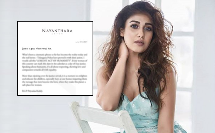 Darbar Actress Nayanthara Pens Down Her Thoughts With A Strong Note On The Encounter Of Accused In Hyderabad Rape-Murder Case 