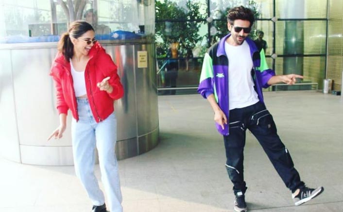 #DheemeDheemeChallenge: Deepika Padukone-Kartik Aaryan Groove To The Hook Step At The Airport!