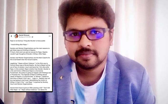 Filmmaker Daniel Shravan: "Women Should Carry Condom & Cooperate In Rape.."; Singer Chinmayi Sripaada Bashes Him