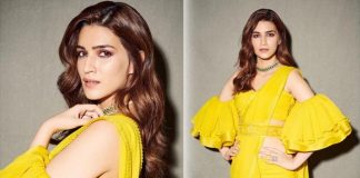 Kriti Sanon’s Neon Yellow Saree With A Strapless Blouse Is A PERFECT Haldi Outfit For You!