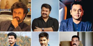 Rajinikanth, Mohanlal, Thalapathy Vijay, A R Rahman, Mahesh Babu, Kamaal Haasan