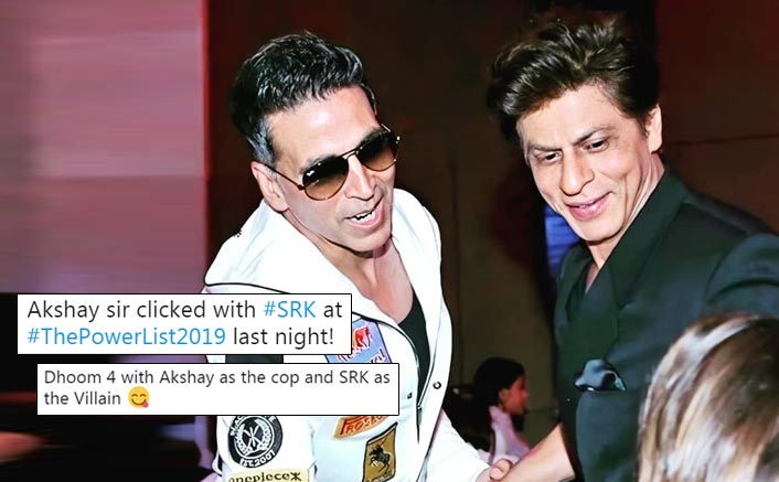 Shah Rukh Khan & Akshay Kumar Together In Dhoom 4? Fans Get Too Excited After Seeing Them Together At A Recent Award Function