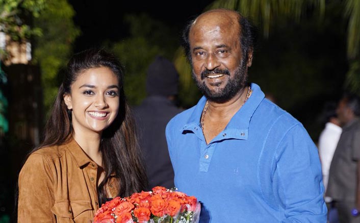 #Thalaivar168: Rajinikanth Congratulates Keerthy Suresh On Winning National Award On Sets Of Siruthai Siva's Directorial