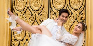 Coolie No. 1 New Still: Its A White Wedding For Varun Dhawan & Sara Ali Khan In the Film?