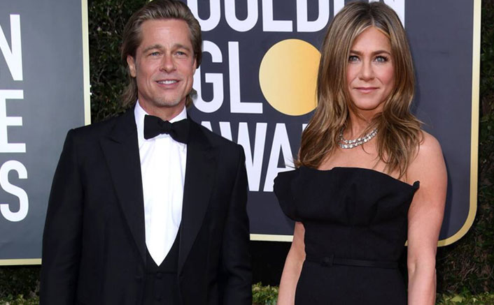 Golden Globes 2020: Jennifer Aniston Cutely Gazing At Brad Pitt Giving His Winner Speech Will Remind You Of Rachel & Joey At The Soapie Award 