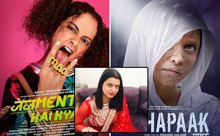 Kangana Ranaut's Sister Rangoli Slams Bollywood Again As Judgementall Hai Kya's Day 1 Collection Are More Than Deepika Padukone's Chhapaak