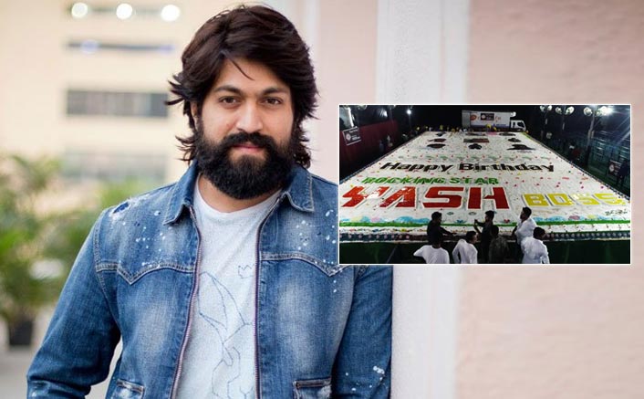 Kgf Actor Yash S Birthday Goes Crazy Fans Arrange For A 5000 Kg Cake