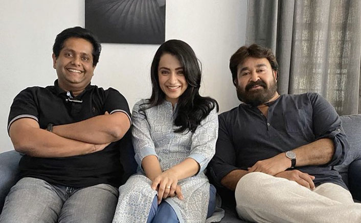 Ram: Trisha Krishnan Chills With Mohanlal & Jeethu Joseph On Sets Of Their Action Thriller