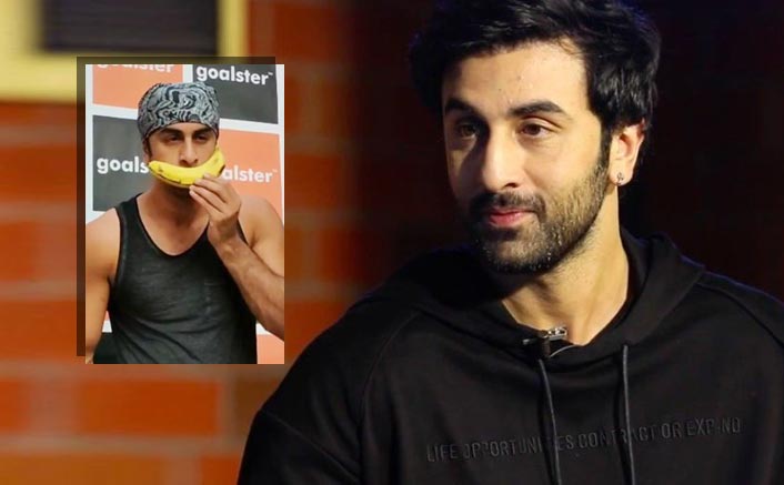 Ranbir Kapoor strikes a pose with banana