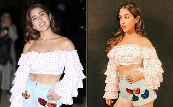 Sara Ali Khan's Ruffled Off-Shoulder Top With High-Waist Shorts Is The Perfect Outfit For Your Brunch Date!
