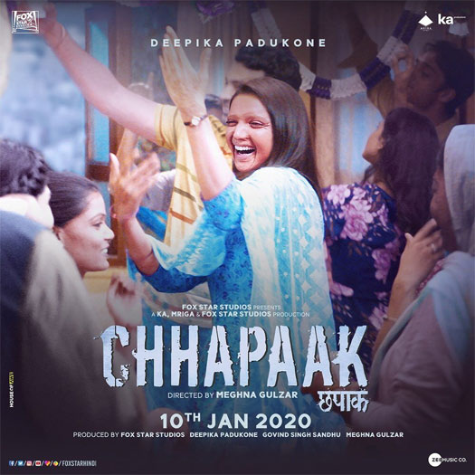 ”Unfettered. Uninhibited. Unputdownable”, Deepika Padukone flashes the triumphant smile of Malti on the all-new poster of ‘Chhapaak’; Check out!