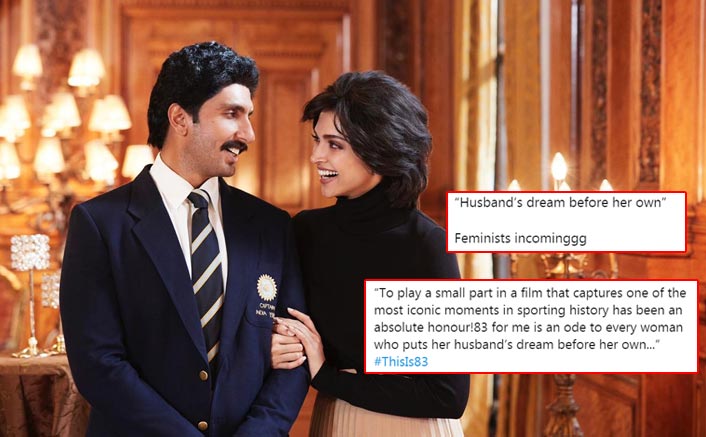 '83: Deepika Padukone Gets Under The Feminists' Radar For The Caption Used Under Her First Look