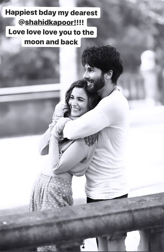 Alia Bhatt Wishes Shahid Kapoor A Happy Birthday In Most Endearing Way, Says "Love Love Love To The Moon & Back!!”