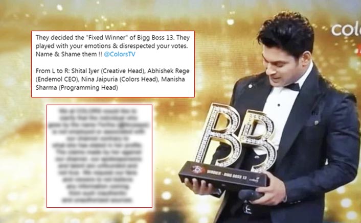 BREAKING! Bigg Boss 13: Colors TV Releases Official Statement Against Claims Of Being Biased!