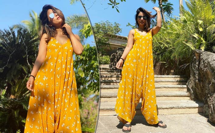 Feeling Summery Already? Opt For Hina Khan Floral Dress For A Summer Picnic