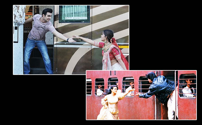 Ishita Dutta recreates DDLJ train scene with co-star Adhik Mehta