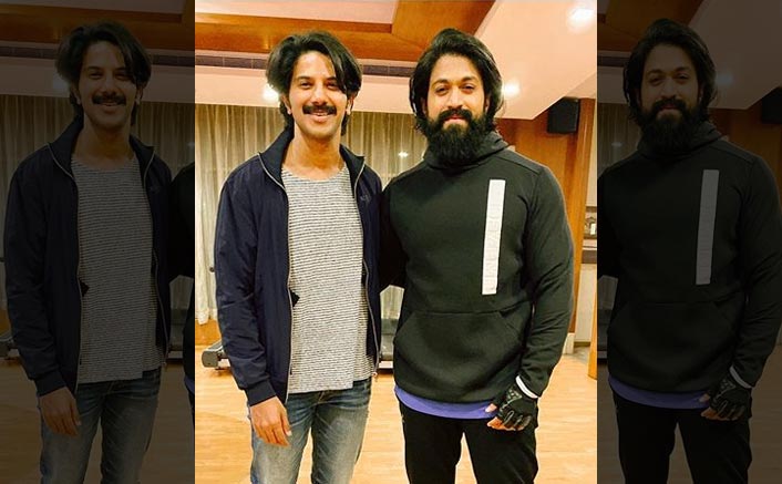 KGF Star Yash & Kurup Actor Dulquer Salmaan Shine Bright As They Pose For A Cool Picture