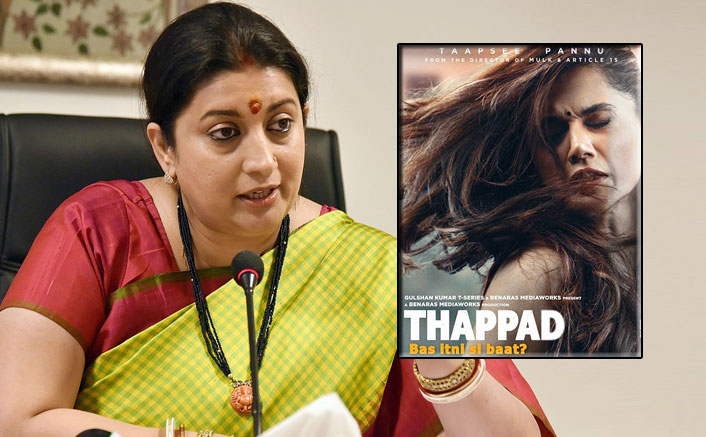 Smriti Irani shares the 'Thappad’ trailer and writes, “story that I will definitely watch”; Director Anubhav Sinha has the most apt reply!