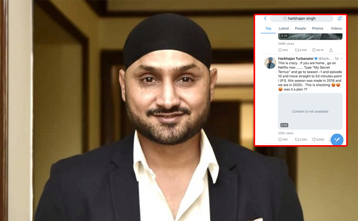 Harbhajan Singh Posts The Viral Clip Of My Secret Terrius Predicting COVID-19; Video Gets Deleted From Twitter