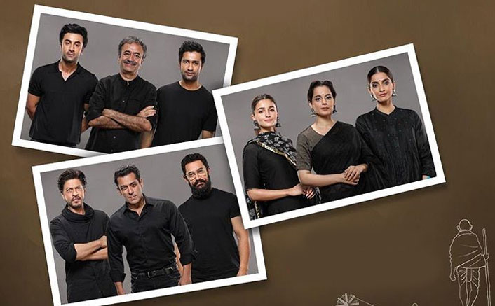 Hirani unites 8 Bollywood stars for Gandhi video