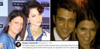 Kangana Ranaut’s Sister Rangoli Chandel Threatens Troll Supporting Hrithik Roshan: “Will Rip You Apart…” Kangana Ranaut’s Sister Rangoli Chandel Threatens Troll Supporting Hrithik Roshan: “Will Rip You Apart…”