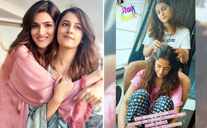 Janta Curfew: Kriti Sanon Turns 'Champi Master' For Sister Nupur Sanon Amid Quarantine