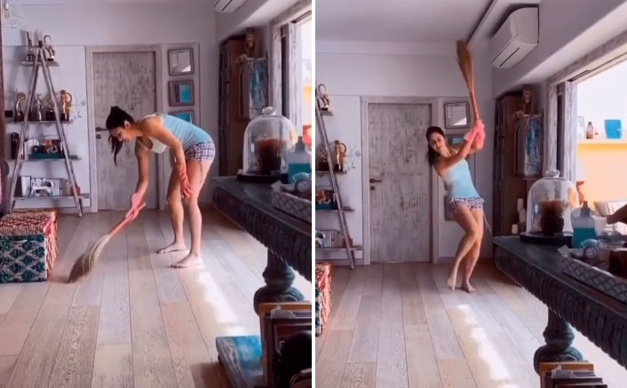 After Washing Utensils, Katrina Kaif Shows How To Have Fun While Brooming!