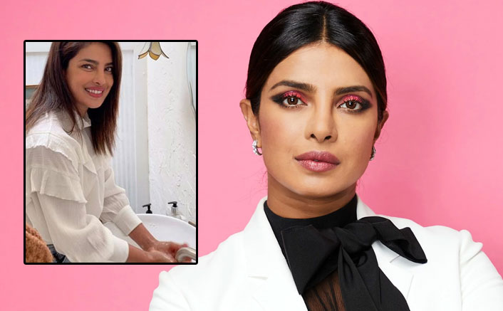 Priyanka Chopra washes hands while singing song penned by hubby Nick