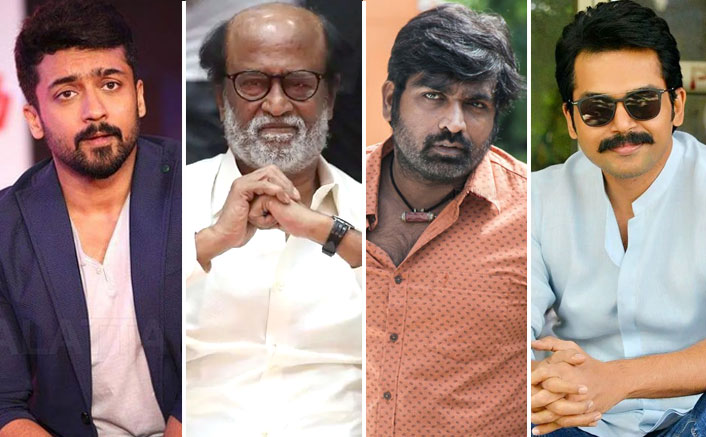 Rajini, Suriya, Karthi, Vijay Sethupathi donate for daily wage workers