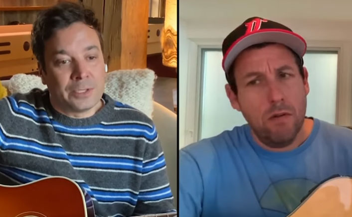Murder Mystery Actor Adam Sandler & Jimmy Fallon Singing 'Don't Touch Grandma' Is The Best Thing You'll See On The Internet Today!