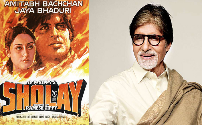 Big B at 'Sholay' premiere: 'Ma, Babuji, Jaya and a bow tied moi'