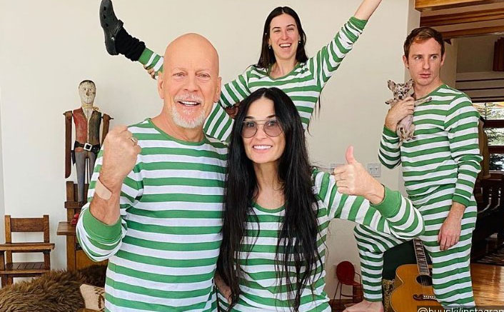 Bruce Willis & Demi Moore's Reunion Pictures With Family While Self-Isolating Are All Things Cute!