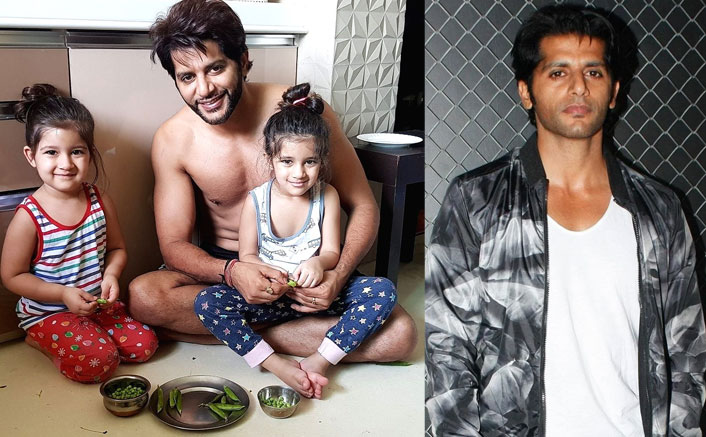 Karanvir Bohra Gives Salman Khan's Maine Pyaar Kiya Twist To His Latest Quarantine Picture With Daughters