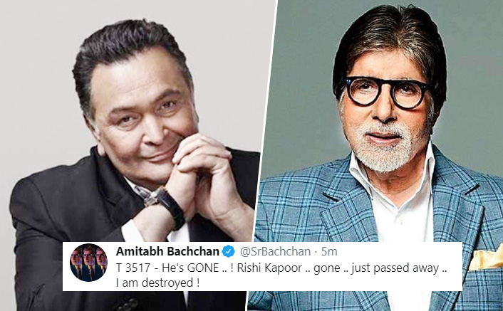 Rishi Kapoor Passes Away, Amitabh Bachchan Confirms His Demise