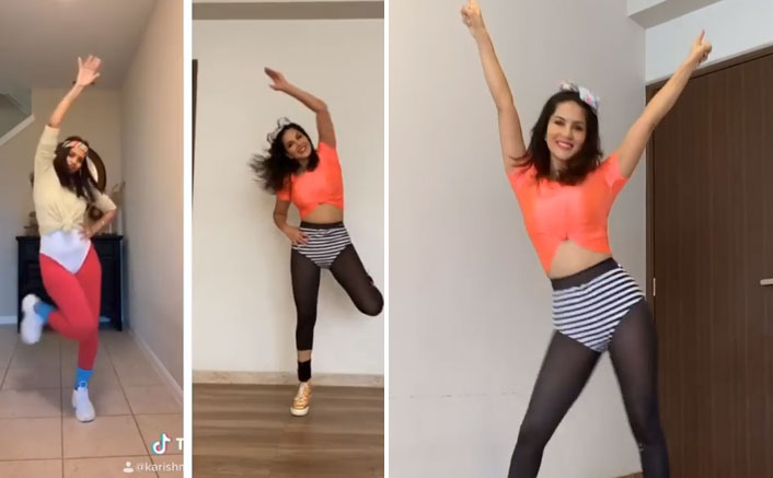Sunny Leone dons '80s style for retro aerobics workout