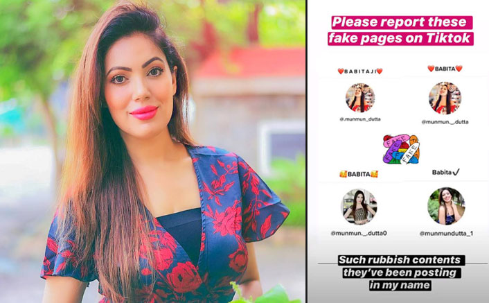 Taarak Mehta Ka Ooltah Chashmah Star Munmum Dutta AKA Babita Ji Tells Her Fans To Not Follow Her 'Filthy & Fake' TikTok Accounts