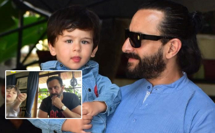 Taimur Ali Khan STEALS The Limelight Of Daddy Saif Ali Khan's Interview Yet Again, Watch Video