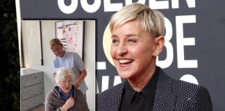 Ellen DeGeneres cuts mom's hair for 90th birthday