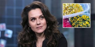 Hilarie Burton, children make 'dandelion wine'