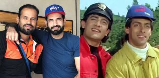 Irfan Pathan And Yusuf Recreates Popular Scene From Andaz Apna Apna