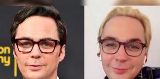 Jim Parsons goes blonde for husband